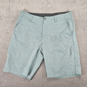 Volcom Surf N Turf Mens Hybrid Shorts 32 Aqua Blue Casual Stretch Swim Trunks